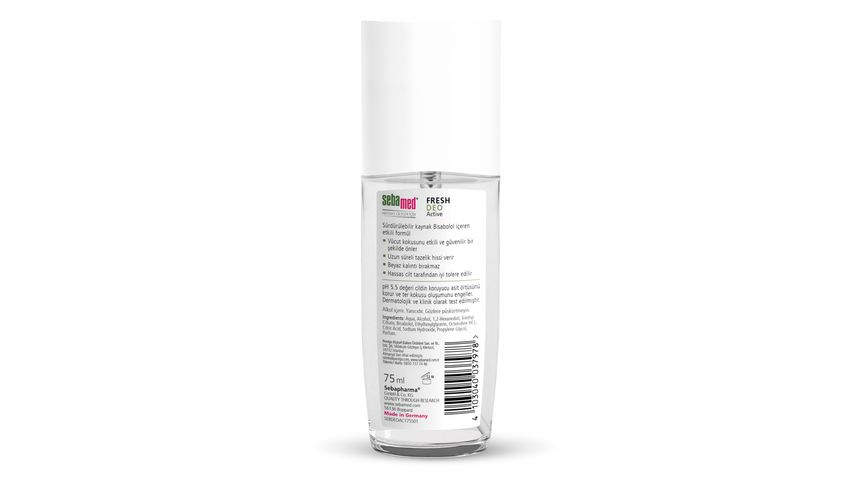 Sebamed Hassas Ciltlere Özel Aluminyumsuz 48 Saat Koruma Fresh Active Ferahlık Kadın & Erkek Sprey Deodorant 75 ml