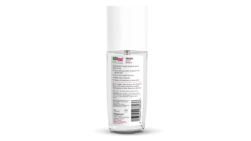 Sebamed Aluminum-Free 48-Hour Effective Fresh Blossom Spray Deodorant for Sensitive Skin (Women & Men) 75 ml