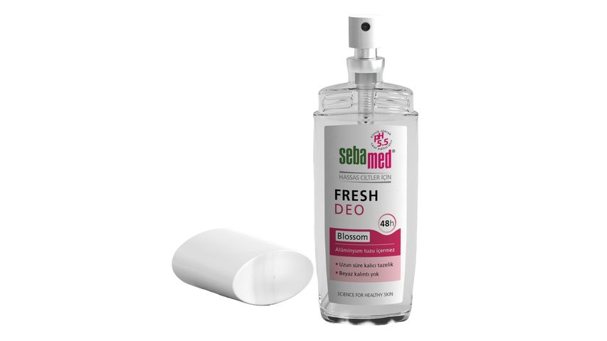 Sebamed Aluminum-Free 48-Hour Effective Fresh Blossom Spray Deodorant for Sensitive Skin (Women & Men) 75 ml