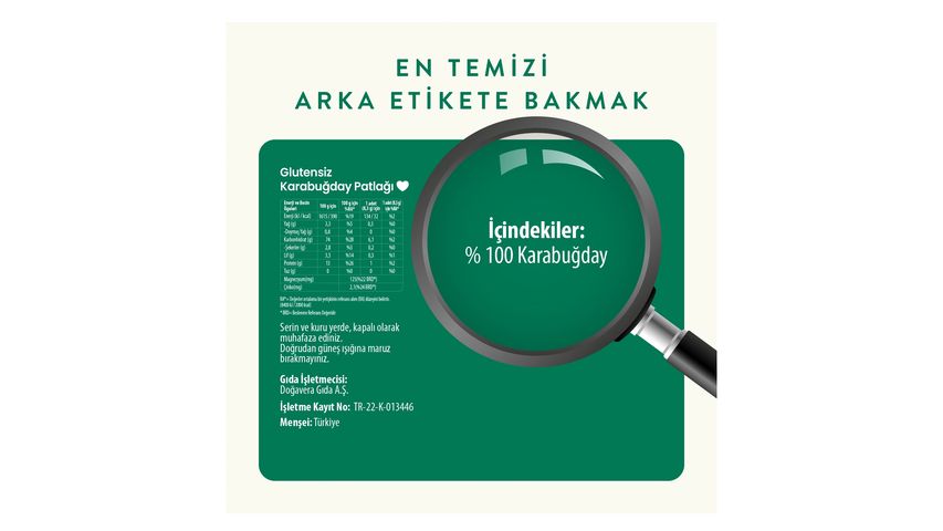 Wefood Glutensiz Karabuğday Patlağı 100 g