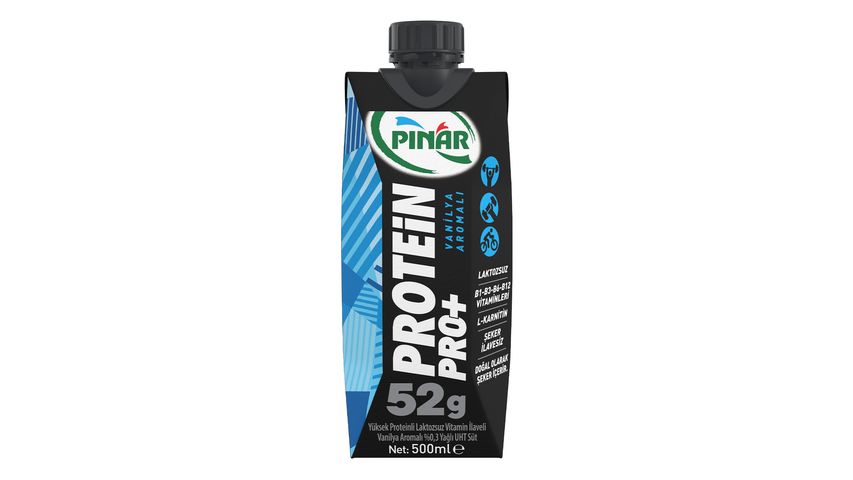 Pınar Protein Pro Vanilyalı Laktozsuz Süt 500 ml