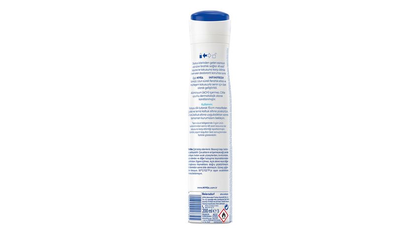 NIVEA Kadın Fresh Natural Sprey Deodorant 200 ml