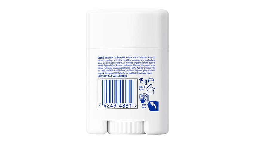 Nivea Sun UV Face Sunscreen Stick SPF50 15 g