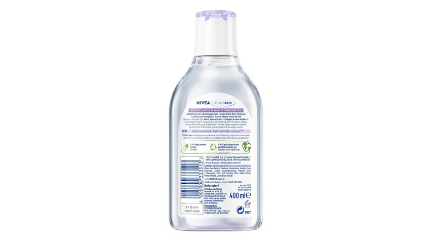 Nivea Yatıştırıcı Micellar Makyaj Temizleme Suyu 400 ml