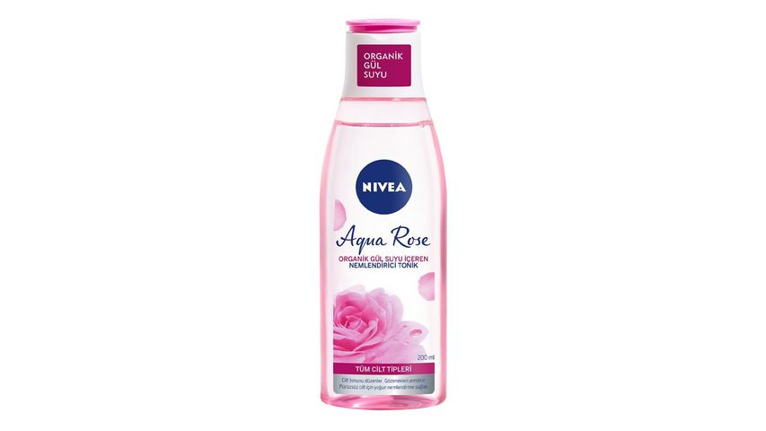 Nivea Aqua Rose Organik Gül Suyu İçeren Nemlendirici Tonik 200 ml
