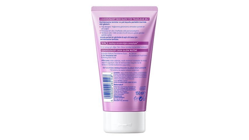 NIVEA Luminous630 Skin Glow Aydınlatıcı Yüz Temizleme Jeli 150 ml