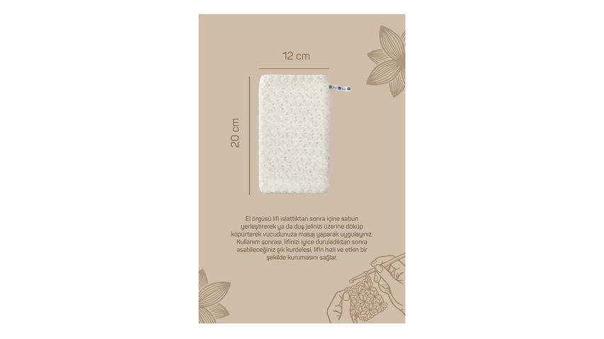 Balmy İlmek Banyo Lifi (El Örgüsü)