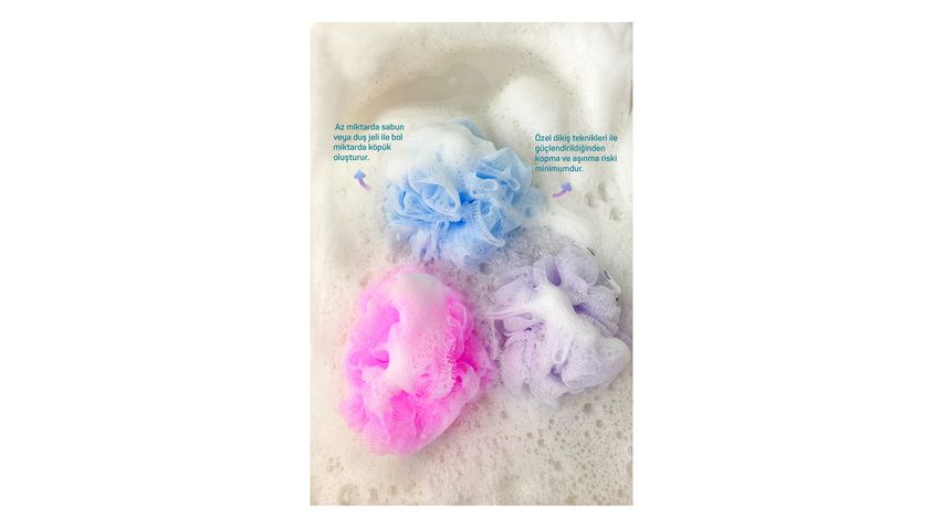 Balmy Bath Pouf Set