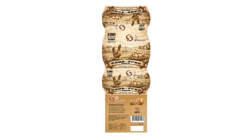 Su Cage-Free Eggs 15 pcs 53–63 g