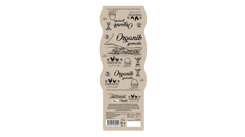 Ömer Bey’s Farm Organic Eggs 15 pcs 53–63 g