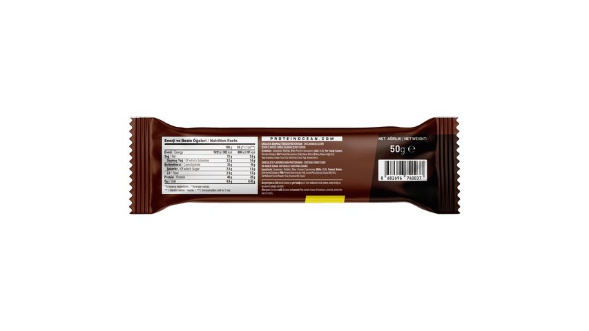 Protein Ocn Çikolata & Muz Aromalı High Protein Bar 50 g
