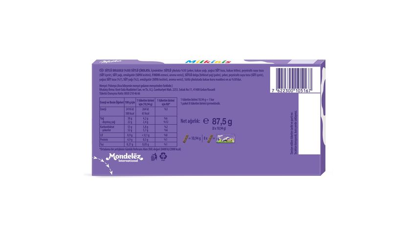 Milka Milkinis Sütlü Çikolata 87.5 g