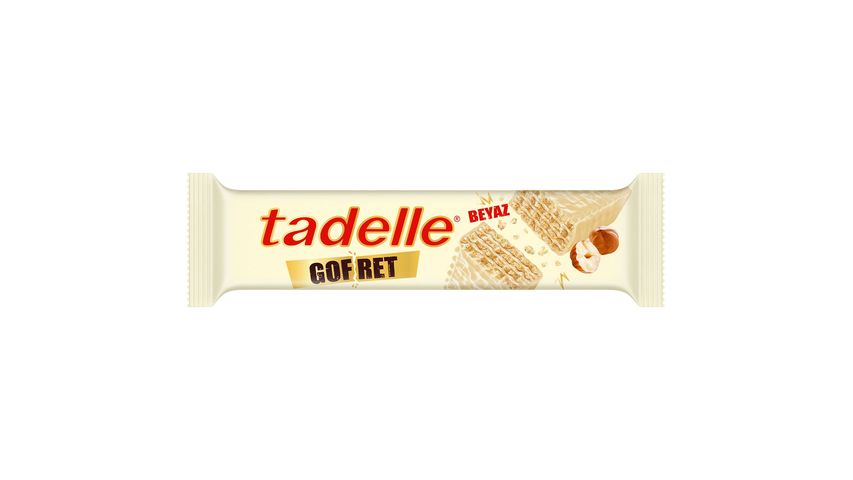 Tadelle Beyaz Çikolata Kaplı Sütlü Krema Dolgulu Gofret 28 g
