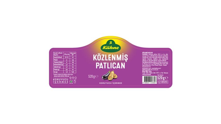 Kühne Közlenmiş Patlıcan 520 g