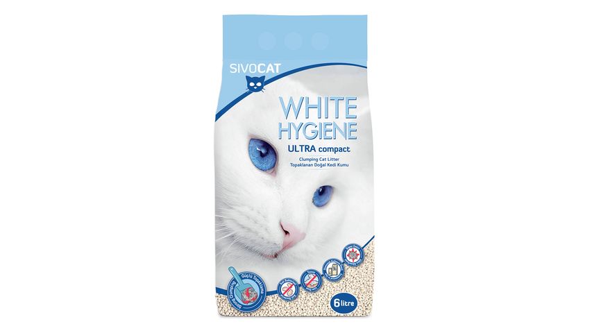 Sivocat White Hygiene Ultra Compressed Cat Litter 6 L