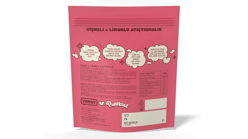 Puffkins Cherry & Lemon Snack 75 g