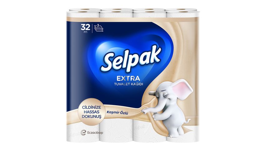 Selpak Extra Toilet Paper with Cashmere Extract 32 Rolls