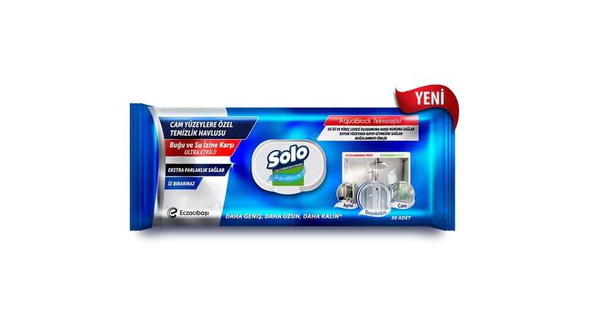 Solo Aquablock Yüzey Temizlik Havlusu 30'lu
