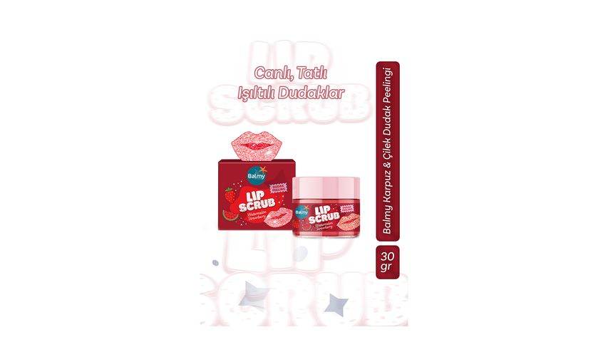 Balmy Karpuz & Çilek Dudak Peelingi 30 g