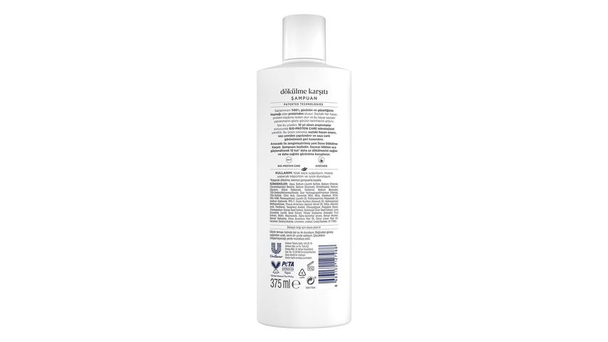Dove Avocado Dökülme Karşıtı Şampuan 375 ml