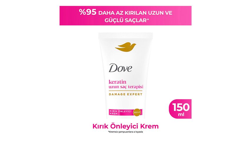 Dove Keratin Uzun Saç Terapisi Kırık Önleyici Krem 150 ml