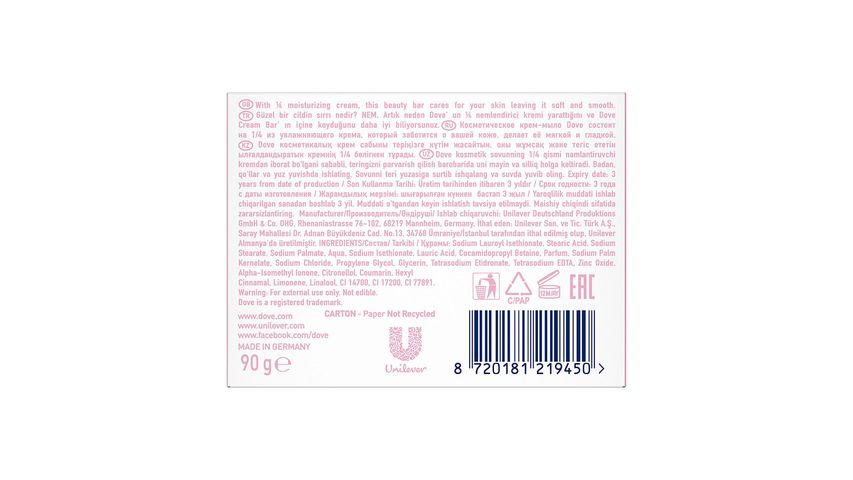 Dove Cream Bar Pink Sabun 90 g