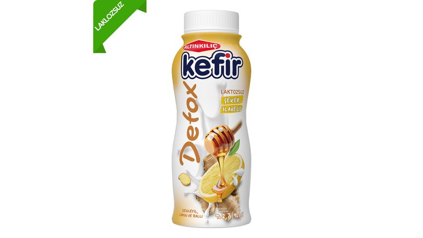 Altınkılıç Ginger & Lemon & Honey Lactose-Free Detox Kefir 250 ml