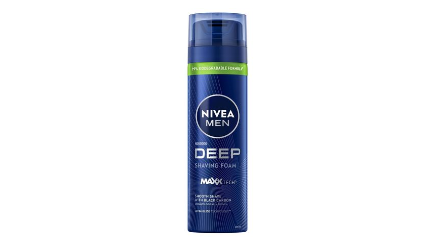 NIVEA MEN Erkek Tıraş Köpüğü Deep Dimension 200 ml