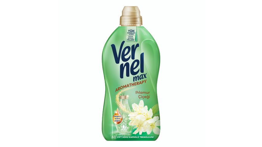 Vernel Max Konsantre Sıvı Çamaşır Yumuşatıcısı Aromatherapy Ihlamur Çiçeği 1440 ml