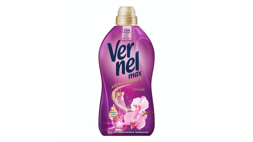 Vernel Max Concentrated Liquid Fabric Softener Aromatherapy Orchid 1440 ml