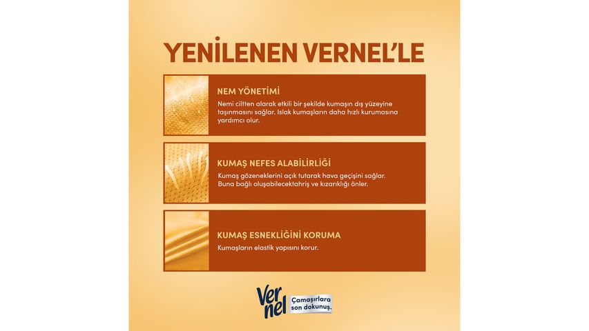 Vernel Max Konsantre Sıvı Çamaşır Yumuşatıcısı Aramotherapy Amber 1440 ml