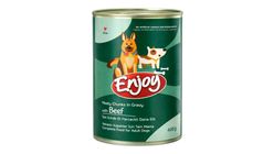 Enjoy Steak Adult Canned Dog Food 400 g