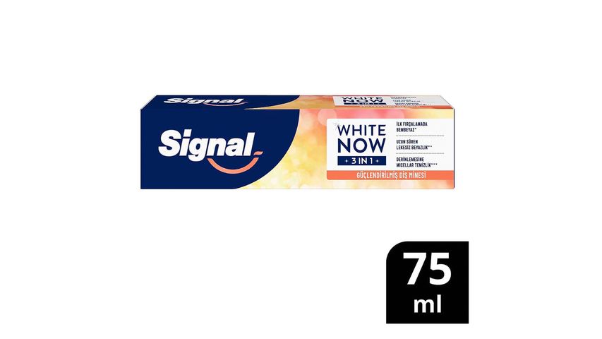 Signal White Now 3 in 1 Shine With Care Diş Macunu 75 ml