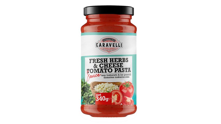 Caravelli Taze Baharatlı & Lor Peynirli Domates Makarna Sosu 340 g