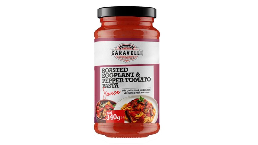 Caravelli Köz Patlıcan & Biberli Domates Makarna Sosu 340 g