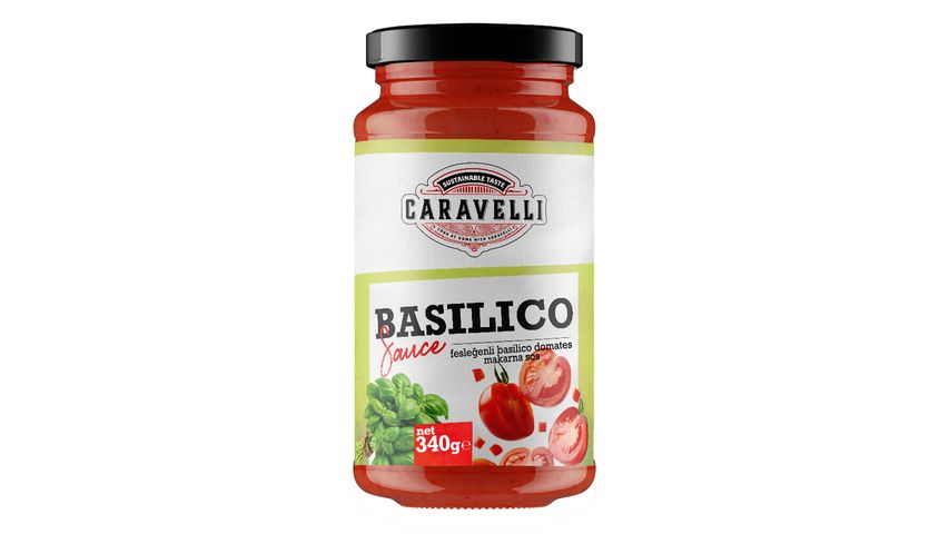 Caravelli Fesleğenli Basilico Domates Makarna Sosu 340 g