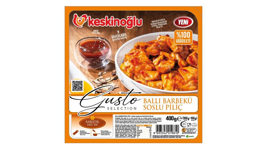 Keskinoğlu Gusto Chicken with Honey BBQ Sauce 400 g