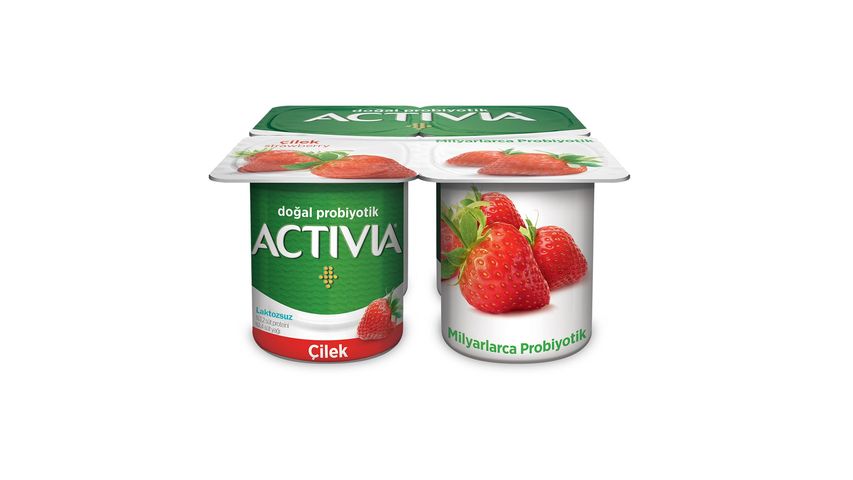 Activia Probiotic Strawberry Yogurt 4 x 100 g