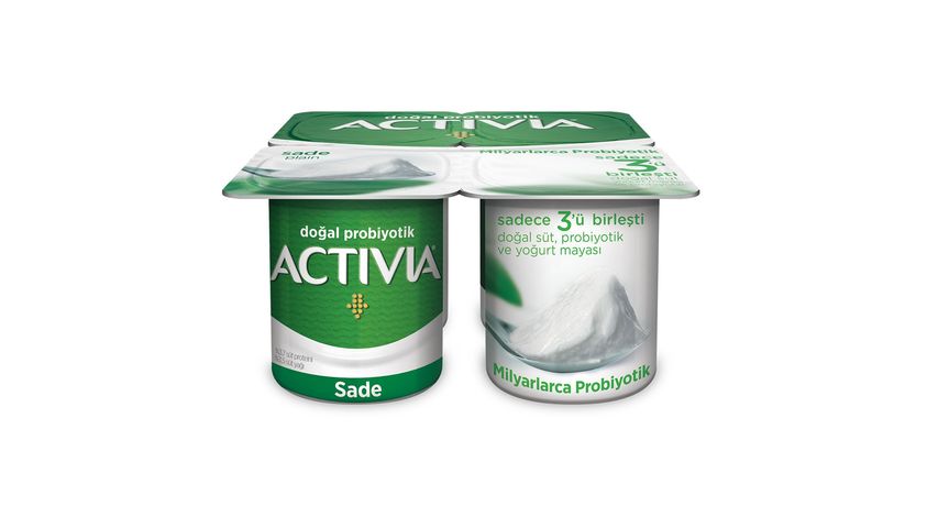 Activia Probiyotik Sade Yoğurt 4 x 100 g