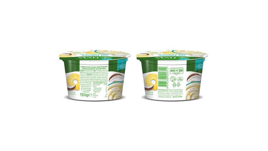 Activia İyi Hisset Probiyotikli Bowl Ananas & Yulaf & Hindistan Cevizi 150 g