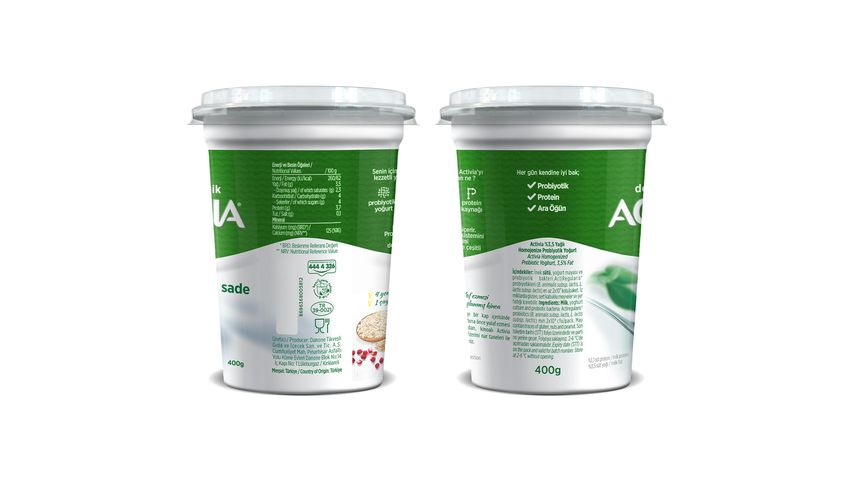 Activia Big Cup Sade Yoğurt 400 g