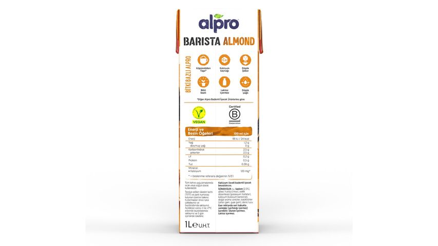 Alpro Barista Badem İçeceği 1 L