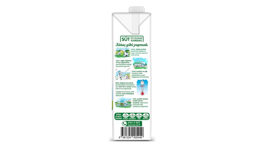 Sütaş Whole Milk 3.5% Fat 1 L