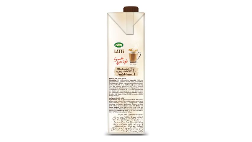Sütaş Latte 1 L