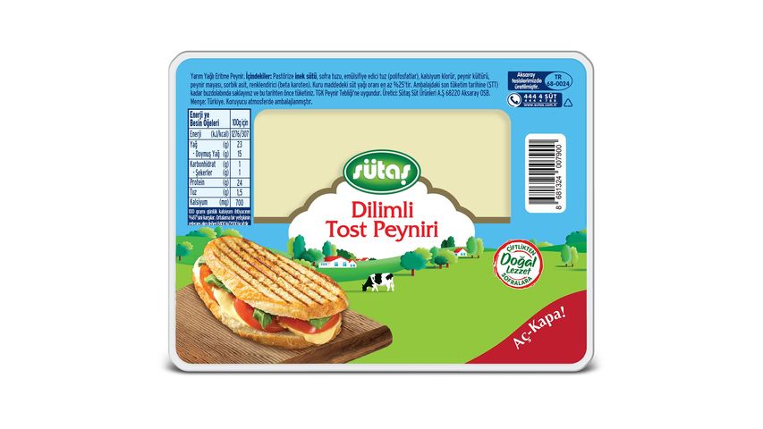 Sütaş Dilimli Tost Peyniri 200 g