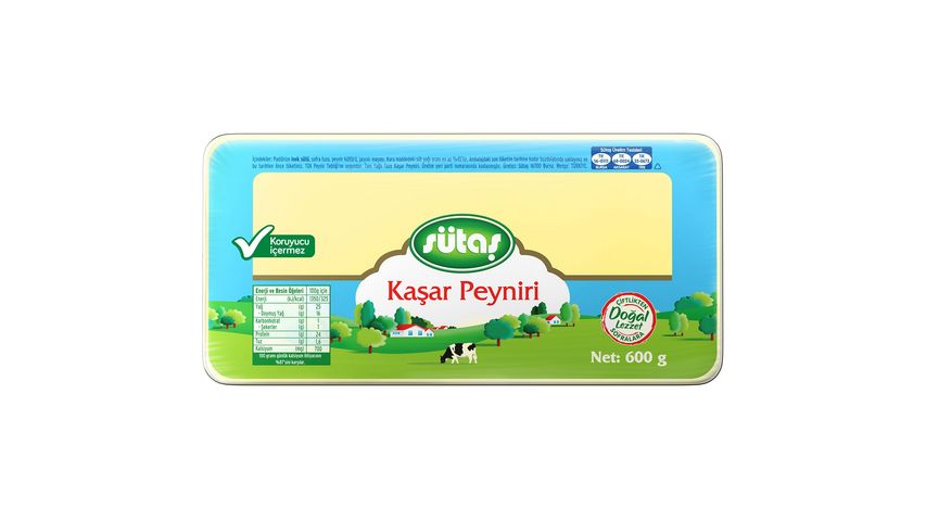 Sütaş Kaşar Peyniri 600 g
