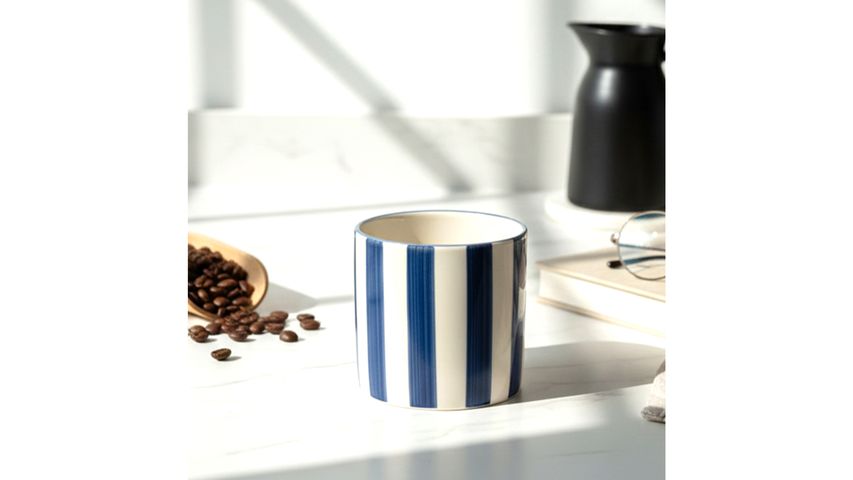 Finehome Striped Handleless Mug