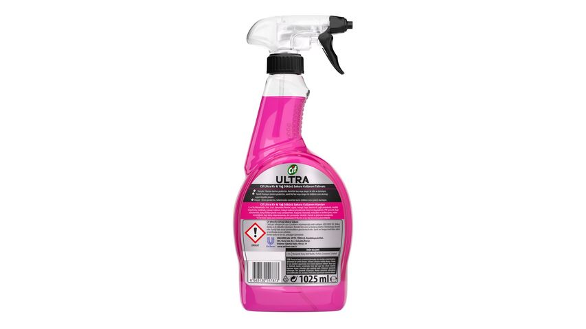 Cif Ultra Anında Etki Kir & Yağ Çözücü Sakura Sprey 1025 ml