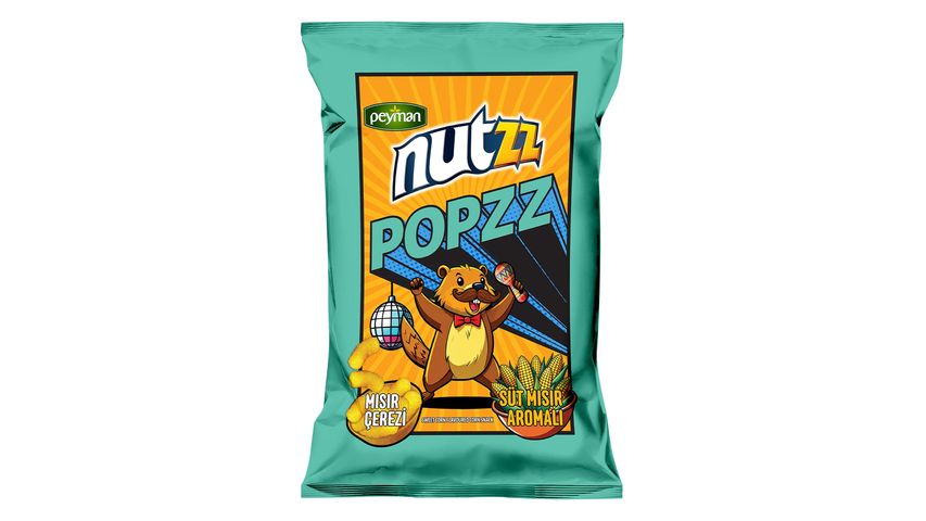 Nutzz Popzz Süt Mısır Aromalı Mısır Çerezi 100 g