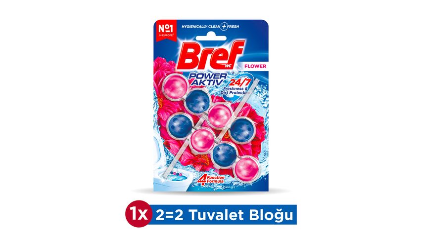 Bref Power Aktiv Wc Blok Çiçek 2 x 50 g